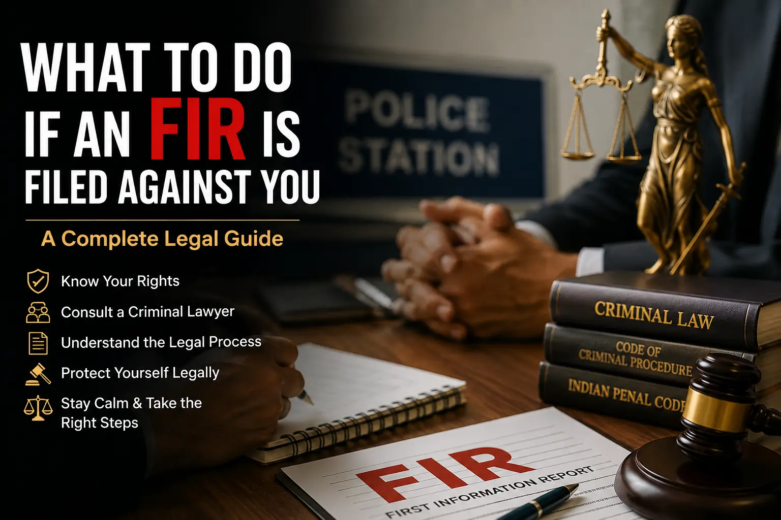 What to Do If an FIR Is Filed Against You in India: A Complete Legal Guide
